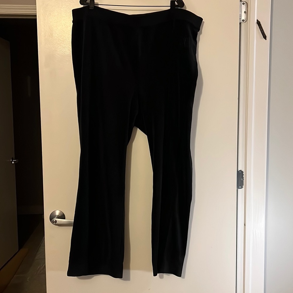 Juicy couture plus size black velour track pants.